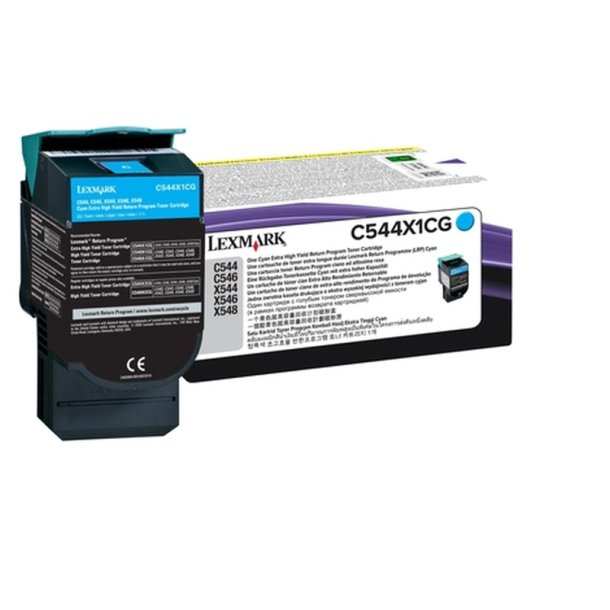 Lexmark C544X1CG - original toner - 4000 sider - cyan