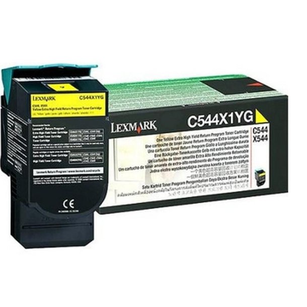 Lexmark C544X1YG - Extra hjt udbytte - original toner - 4000 sider - Yellow