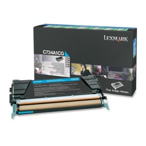 Lexmark C734A1CG - original toner - 6000 sider - cyan