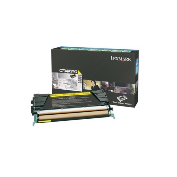 Lexmark C734A1YG - original toner - 6000 sider - Yellow