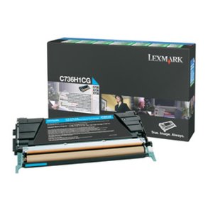 Lexmark C736H1CG - original toner - 10000 sider - cyan