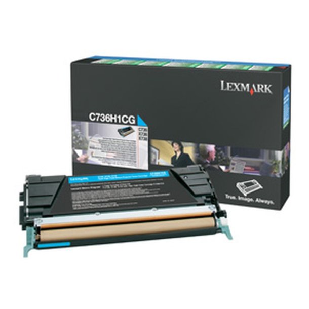 Lexmark C736H1CG - original toner - 10000 sider - cyan