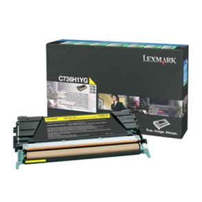 Lexmark C736H1YG - original toner - 10000 sider - Yellow