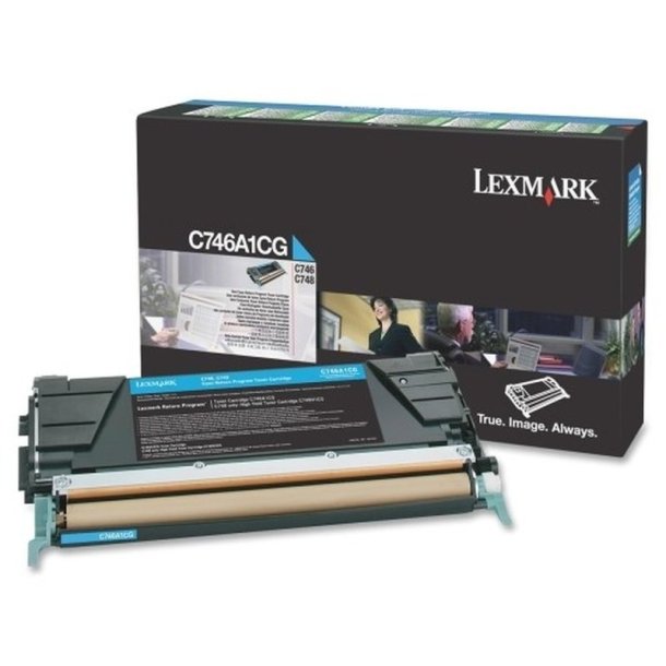 Lexmark C746A1CG - original toner - 7000 sider - cyan