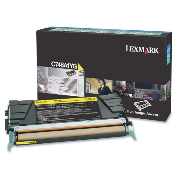 Lexmark C746A1YG - original toner - 7000 sider - Yellow