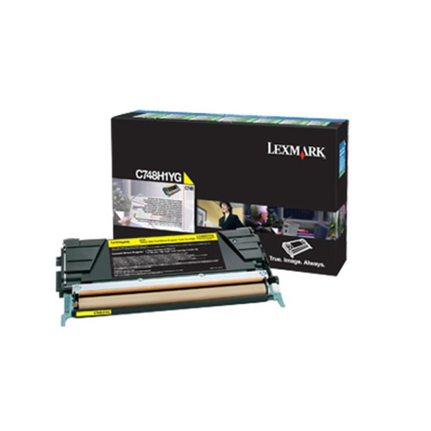 Lexmark C748H1YG - original toner - 10000 sider - Yellow