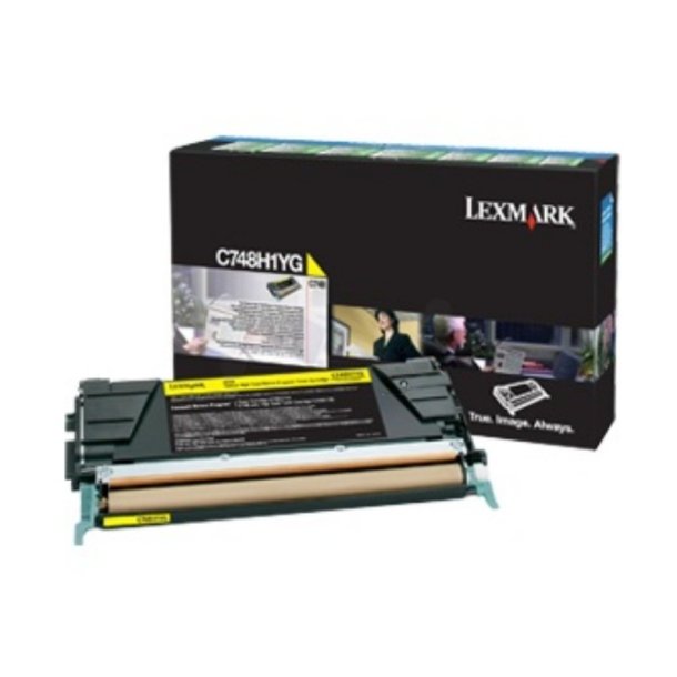 Lexmark C748H3YG - original toner - 10000 sider - Yellow