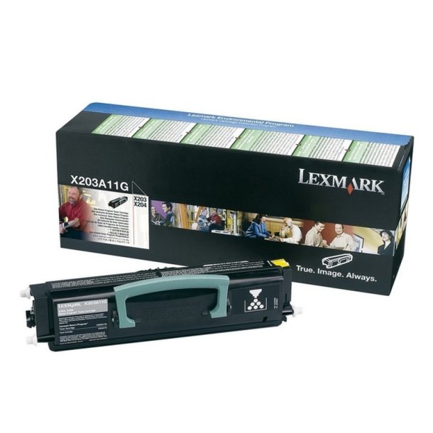 Lexmark X203A11G - original toner - 2500 sider - Sort