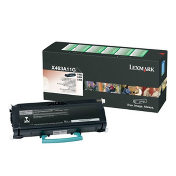 Lexmark X463A11G - original toner - 3500 sider - Sort