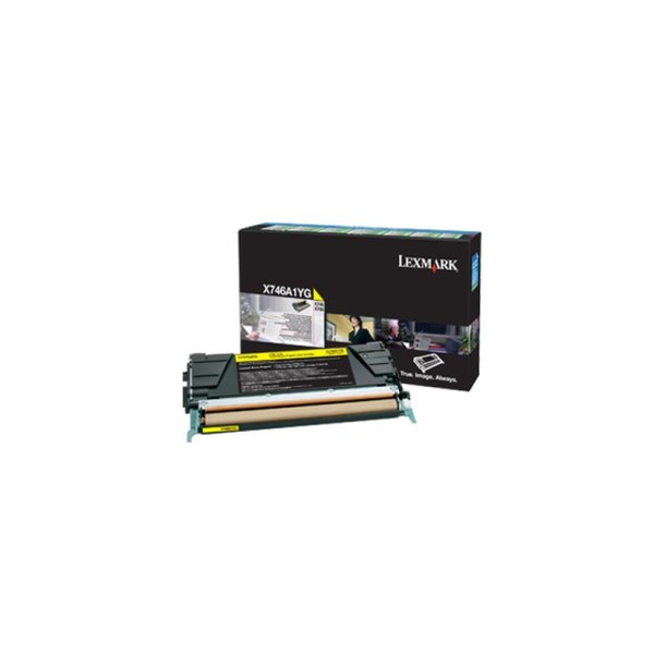 Lexmark X746A1YG - original toner - 7000 sider - Yellow