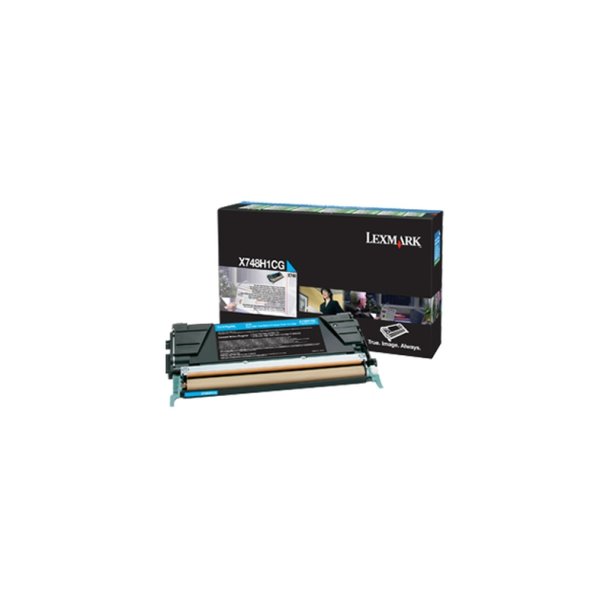 Lexmark X748H1CG - original toner - 10000 sider - cyan