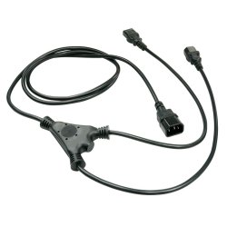 Lindy - 2m IEC Splitter Cable IEC C14 to 2 x IEC C13 - Black - Male - Female - 2 m - C14 coupler - 2 x C13 coupler