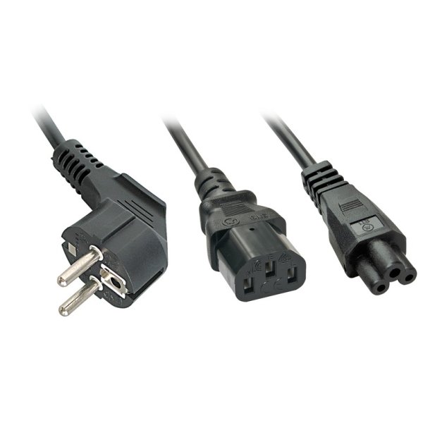 Lindy - 30047 - Black - Female - C13 coupler - C5 coupler - Straight