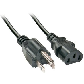 Lindy - 2m US 3 Pin to C13 Mains Cable - Black - Female - 2 m - C13 coupler - Straight - 18
