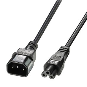 Lindy - 5m C5 to C14 Mains Cable, lead free - Black - Male - Female - 5 m - C14 coupler - C5 coupler