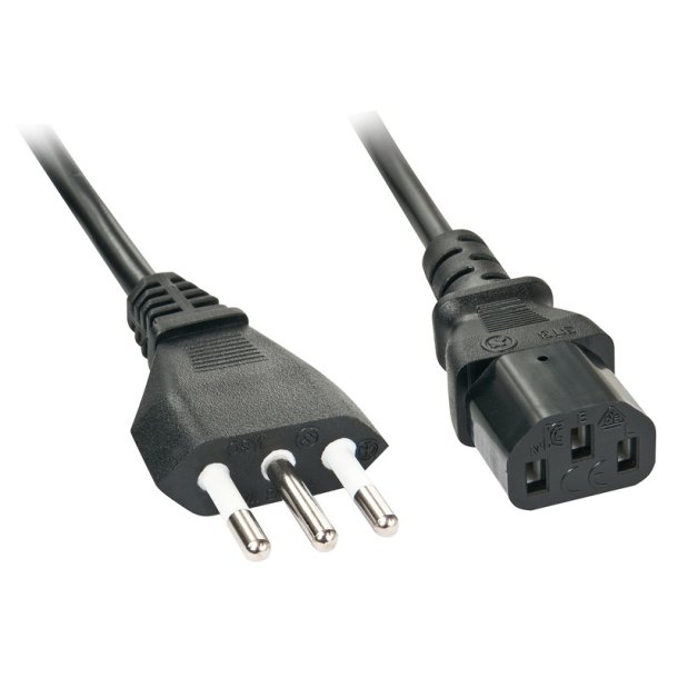 Lindy - 30413 - Black - Male - Female - 2 m - CEI 23-16 - C13 coupler