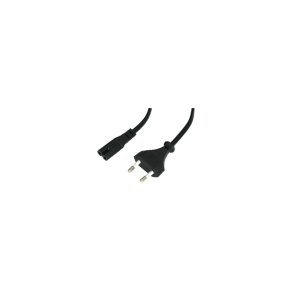 Lindy - 30423 - Black - Male - Female - 5 m - CEE7/16 - C7 coupler