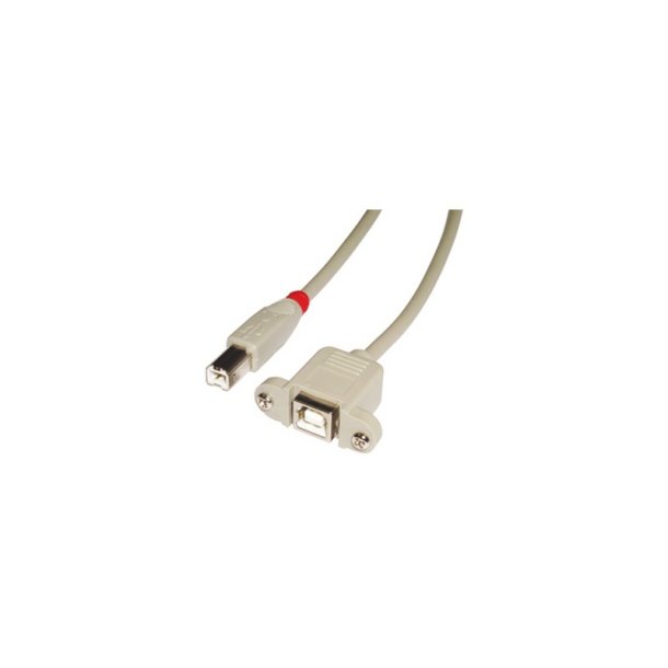 Lindy - 31801 - USB 2.0 - USB B - Male/Female - Male - Female - Nickel