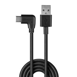 Lindy - 32000 - USB 2.0 - USB A - USB C - Male - Straight - Angled