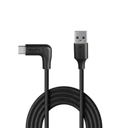 Lindy - 0.5m USB 3.2 Type A to C Cable, 90&deg; Right Angle, 10Gbps - USB 3.2 Gen 2 (3.1 Gen 2) - USB A - USB C - Male - Str