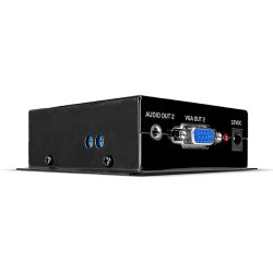 Lindy - 300m Cat.6 2 Port VGA Receiver - VGA - 4 - 1 - Black - 1920 x 1080 pixels - Full HD