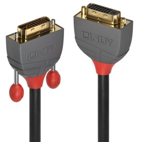 Lindy - 2m DVI-D Dual Link Extension Cable, Anthra Line - 2 m - DVI-D - DVI-I - Male - Female - Black