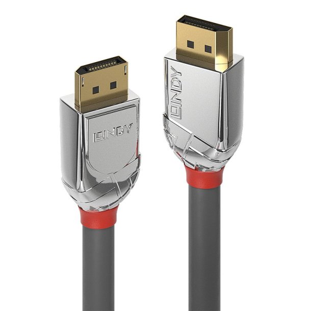 Lindy - 2m DisplayPort 1.4 Cable, Cromo Line - Straight - Gold - 1.4 - 7680 x 4320 pixels - 7680 x 4320 - 60 Hz