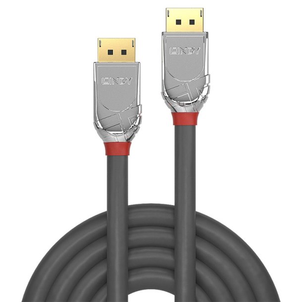 Lindy - 2m DisplayPort 1.4 Cable, Cromo Line - Straight - Gold - 1.4 - 7680 x 4320 pixels - 7680 x 4320 - 60 Hz