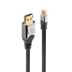 Lindy - 0.5m CROMO Mini DisplayPort to DisplayPort Cable - Gold - 1.2 - 4096 x 2160 pixels - 4096 x 2160 - 2160p - 0.5 m