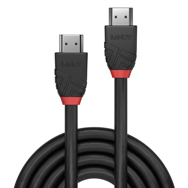 Lindy - 2m High Speed HDMI Cable, Black Line - 2 m - HDMI Type A (Standard) - Male - Straight - Black - 2.0