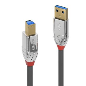 Lindy - 1m USB 3.2 Type A to B Cable, 5Gbps, Cromo Line - USB 3.2 Gen 1 (3.1 Gen 1) - USB A - USB B - Male - Straight - 