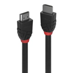 Lindy - 0.5m 8K60Hz HDMI Cable, Black Line - 0.5 m - HDMI Type A (Standard) - Male - Straight - Black - 2.1