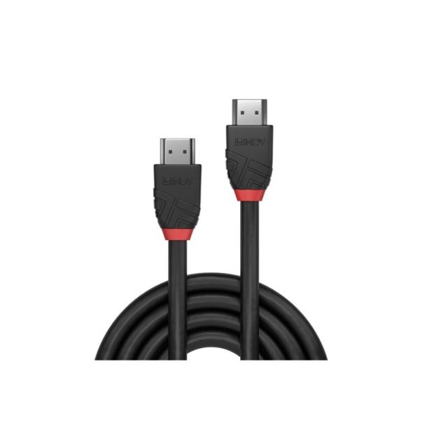 Lindy - 1m 8K60Hz HDMI Cable, Black Line - 1 m - HDMI Type A (Standard) - Male - Straight - Black - 2.1