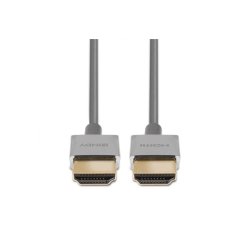 Lindy - Ultra High Speed HDMI Slim Cable 0.5m - 0.5 m - HDMI Type A (Standard) - Male - Straight - White - 7680 x 4320