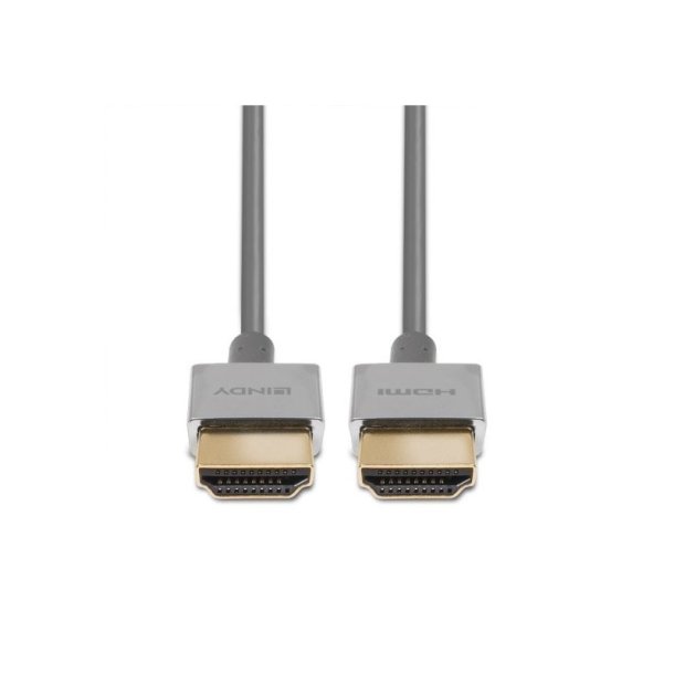 Lindy - Ultra High Speed HDMI Slim Cable 0.5m - 0.5 m - HDMI Type A (Standard) - Male - Straight - White - 7680 x 4320