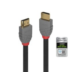 Lindy - 3m Ultra High Speed HDMI Cable, Anthra Line - 3 m - HDMI Type A (Standard) - Male - Straight - Black - 2.1