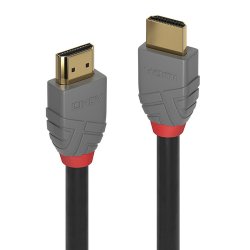 Lindy - 20m Standard HDMI Cable, Anthra Line - 20 m - HDMI Type A (Standard) - Male - Straight - Black, Grey - 2.0