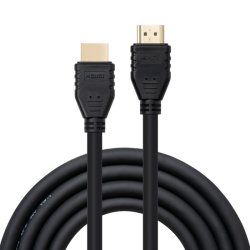 Lindy - 0.5m 4K60Hz HDMI Cable, Flexible - 0.5 m - HDMI Type A (Standard) - Male - Straight - High Speed HDMI cable - Bl