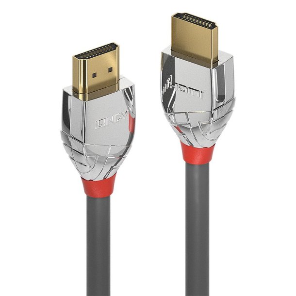 Lindy - 2m High Speed HDMI Cable, Cromo Line - 2 m - HDMI Type A (Standard) - Male - Straight - Grey, Silver - 2.0