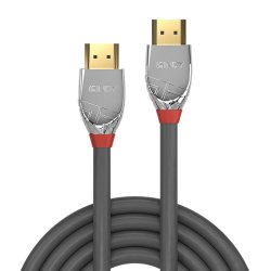 Lindy - 3m High Speed HDMI Cable, Cromo Line - 3 m - HDMI Type A (Standard) - Male - Straight - Grey, Silver - 2.0