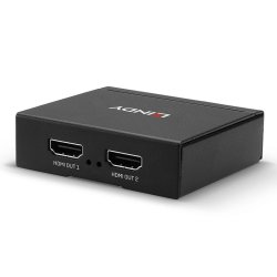 Lindy - HDMI 4K Splitter 2 Port 3D, 2160p30 - HDMI - 2x HDMI - 2 - 3840 x 20160 pixels - 1920 x 1080 (HD 1080), 3840 x 2