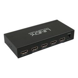 Lindy - 4 Port HDMI 10.2G Splitter - HDMI - 4x HDMI - 4 - Black - 4096 x 2160 pixels - 1920 x 1080 (HD 1080), 4096 x 216