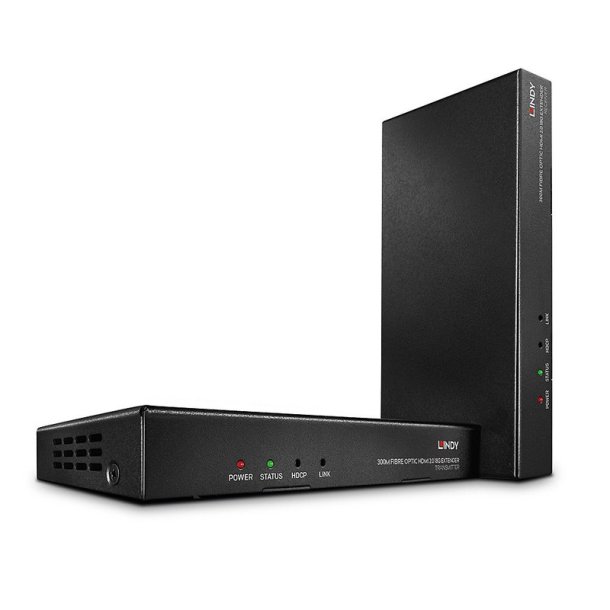 Lindy - 300m Fibre Optic HDMI 18G &amp; IR Extender - AV transmitter &amp; receiver - 3840 x 2160 pixels - 300 m - 60 Hz - 850 n