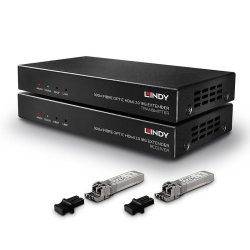 Lindy - 300m Fibre Optic HDMI 18G &amp; IR Extender - AV transmitter &amp; receiver - 3840 x 2160 pixels - 300 m - 60 Hz - 850 n