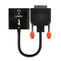 Lindy - DVI-D to VGA Converter - Straight - 0.1 m - DVI-D - VGA (D-Sub) - Male - Female