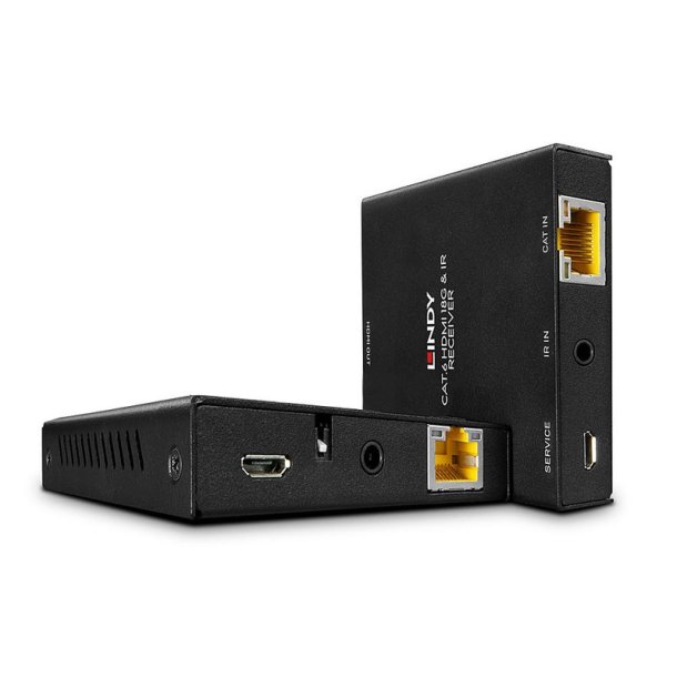 Lindy - 50m Cat.6 HDMI 4K60 and IR Extender with PoC and Loop Out - AV transmitter &amp; receiver - 3840 x 2160 pixels - Cat