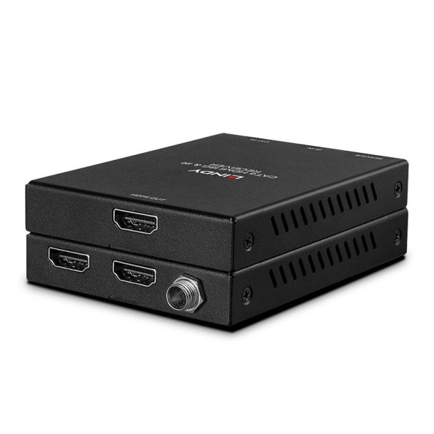 Lindy - 50m Cat.6 HDMI 4K60 and IR Extender with PoC and Loop Out - AV transmitter &amp; receiver - 3840 x 2160 pixels - Cat