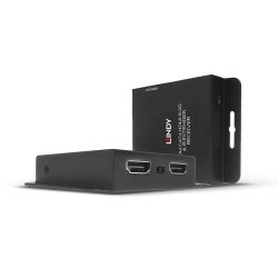Lindy - 70m Cat.6 HDMI 4K30 and IR Extender with PoC and Loop Out - AV transmitter &amp; receiver - 3840 x 2160 pixels - Cat