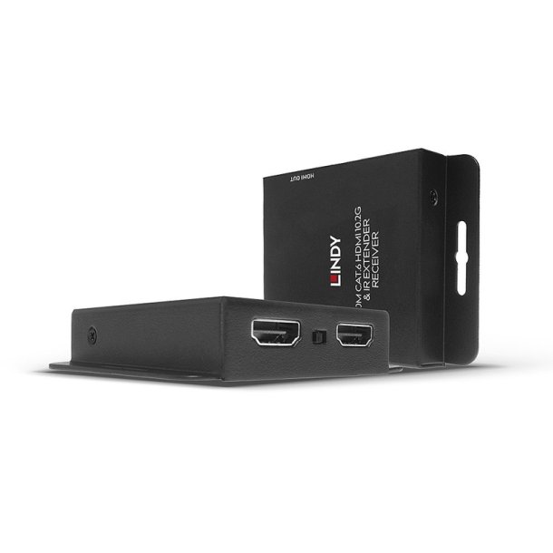 Lindy - 70m Cat.6 HDMI 4K30 and IR Extender with PoC and Loop Out - AV transmitter &amp; receiver - 3840 x 2160 pixels - Cat