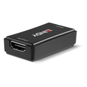 Lindy - 50m HDMI 4K60 Repeater - 20 m - 1080p - 17.82 Gbit/s - Metal - Black - 1